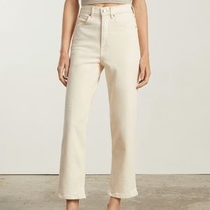 Everlane Way High Jean in Ecru